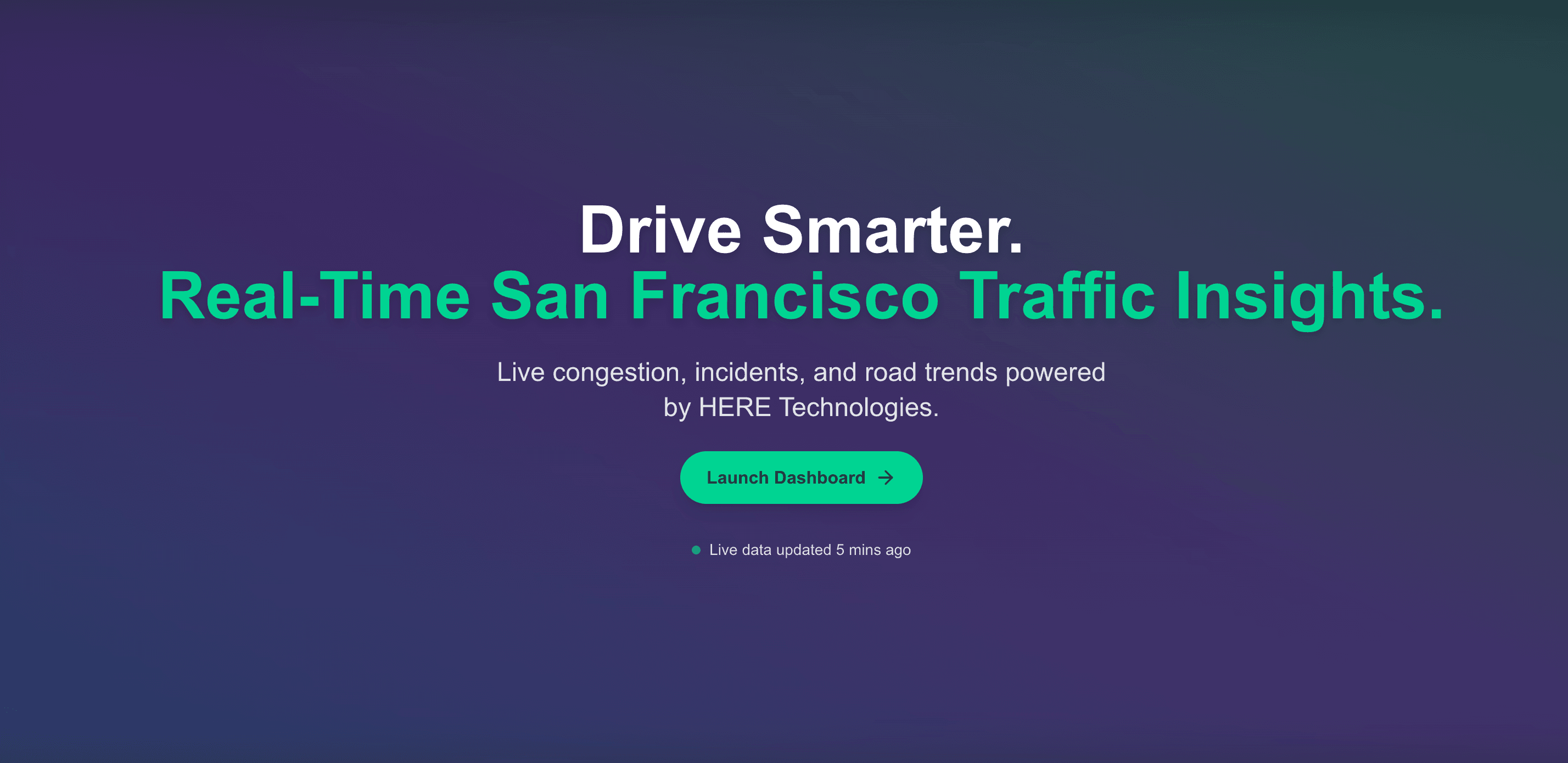 SFO Traffic Tracker screenshot